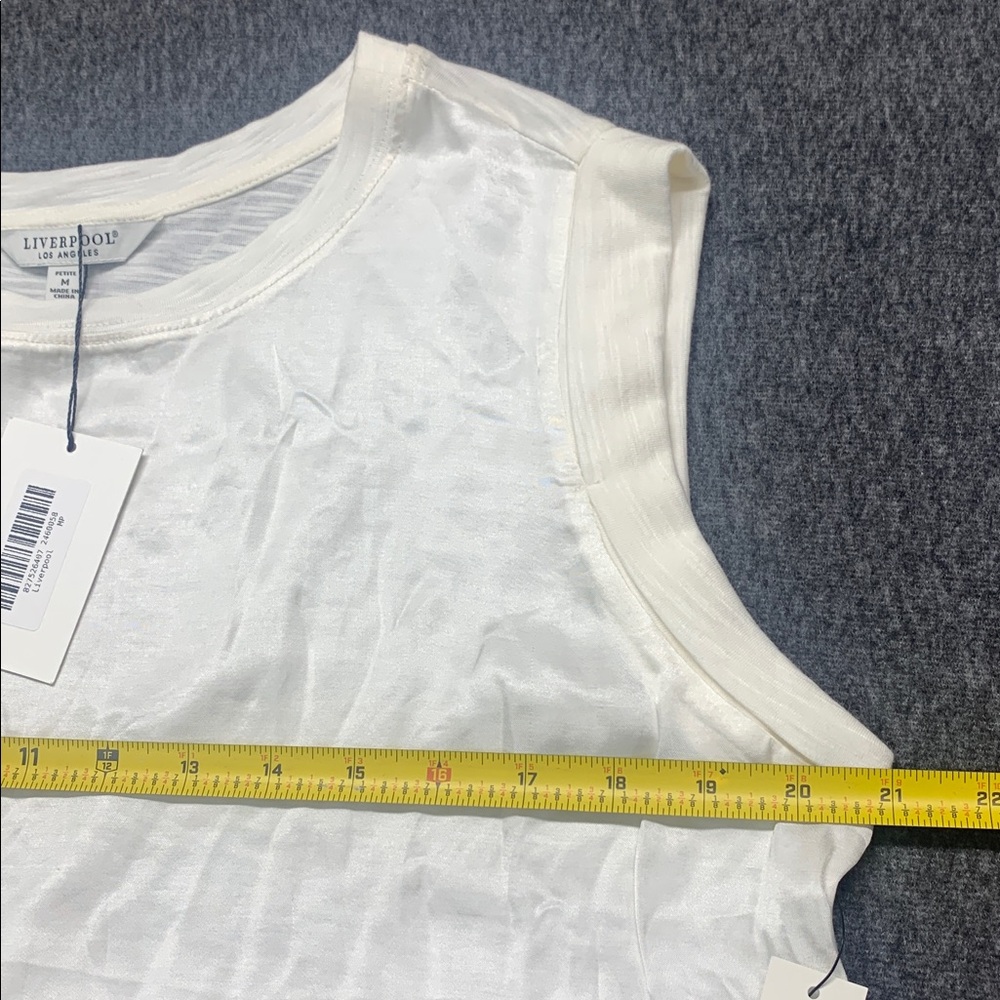 NWT Liverpool Cream/Off white Tank Top - Size MP Petite - Picture 4 of 7
